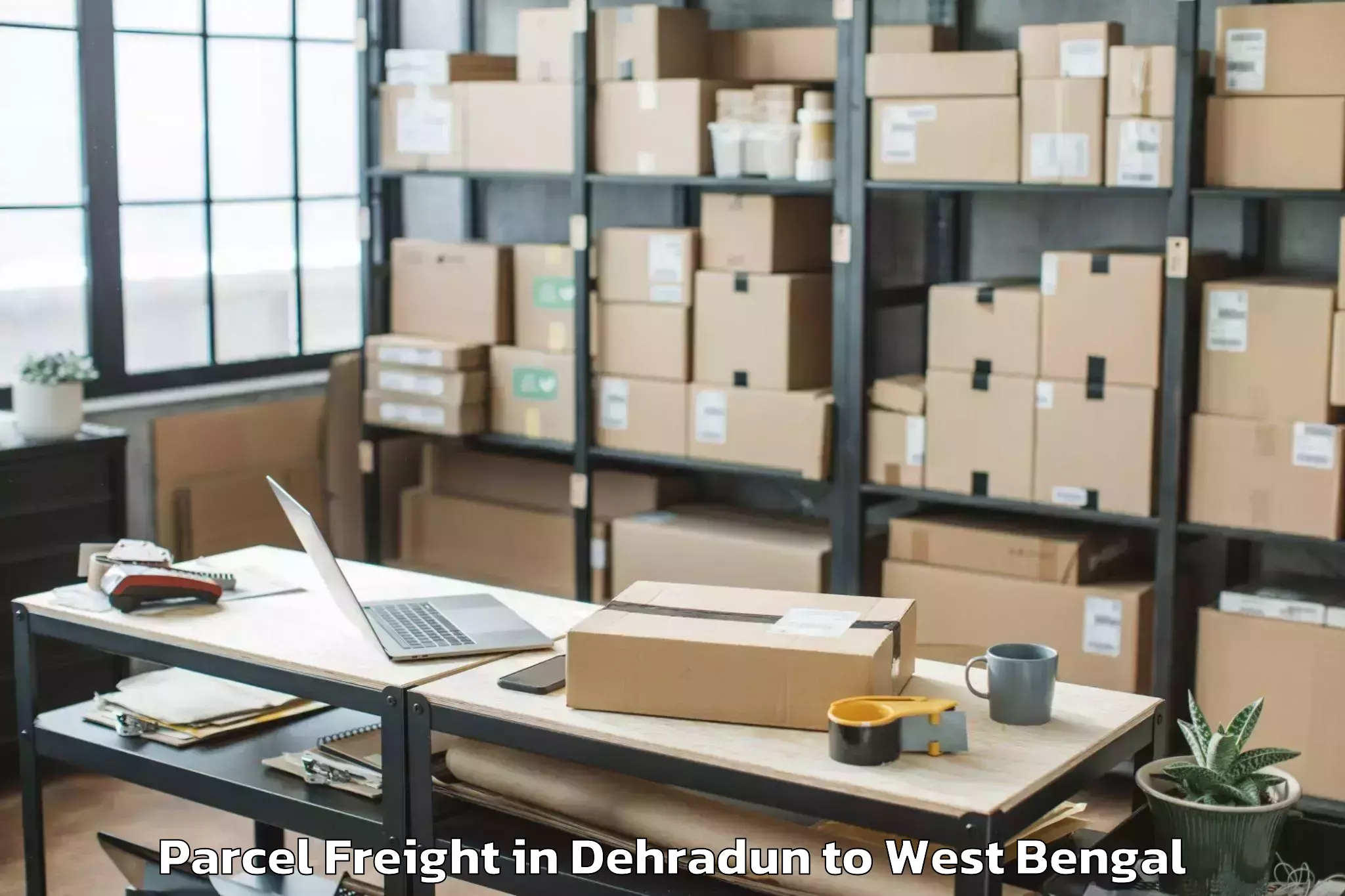 Top Dehradun to Kaliyaganj Parcel Freight Available